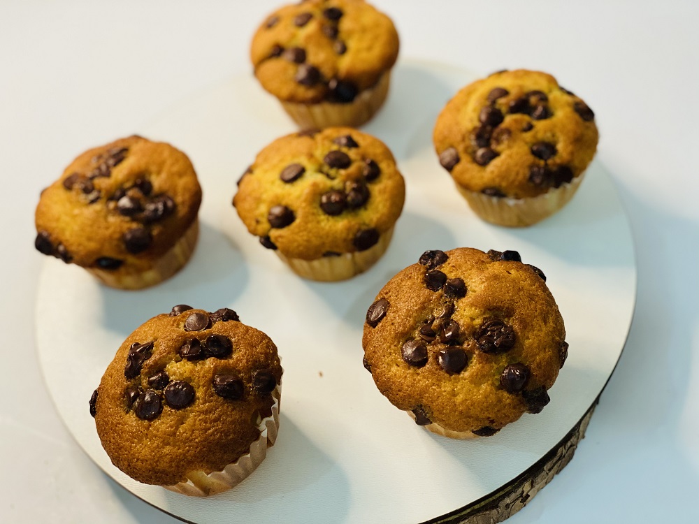 Muffin de Baunilha com Gotas de Chocolate com 4un