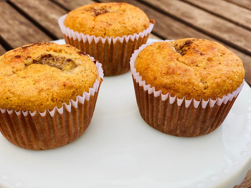 MUFFIN DE BANANA INTEGRAL DIET