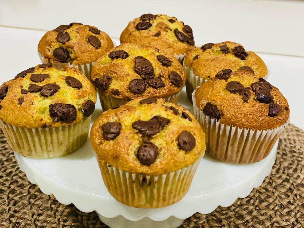 Muffin de Abobrinha com Gotas de Chocolate com 4un