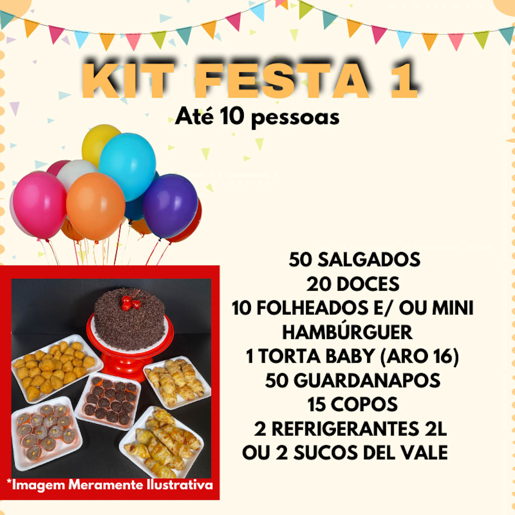 Kit Festa 1 (até 10 pessoas)